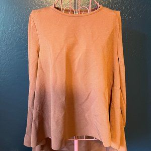 SHEIN Long Sleeve Deep Blush Blouse
